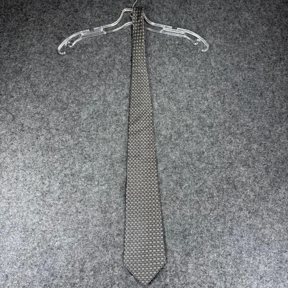 Lauren Ralph Lauren Men's Gray Patterned Necktie Business Formal